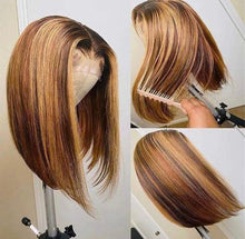 Load image into Gallery viewer, 14 inch Lacefront Bob w/Highlights